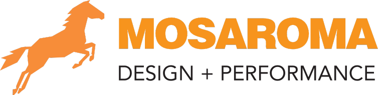 Mosaroma Logo - Original Orange auf Creme